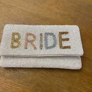 Bride Beaded clutch bag